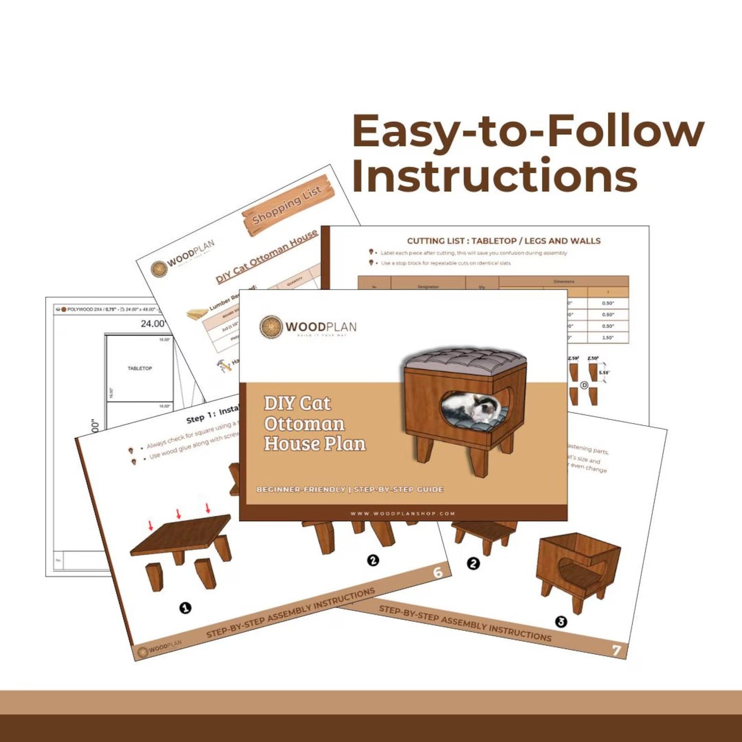 Cat House Chair – 2-in-1 Pet Furniture & Seating | Woodworking Plan