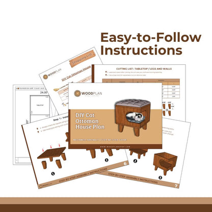 Cat House Chair – 2-in-1 Pet Furniture & Seating | Woodworking Plan